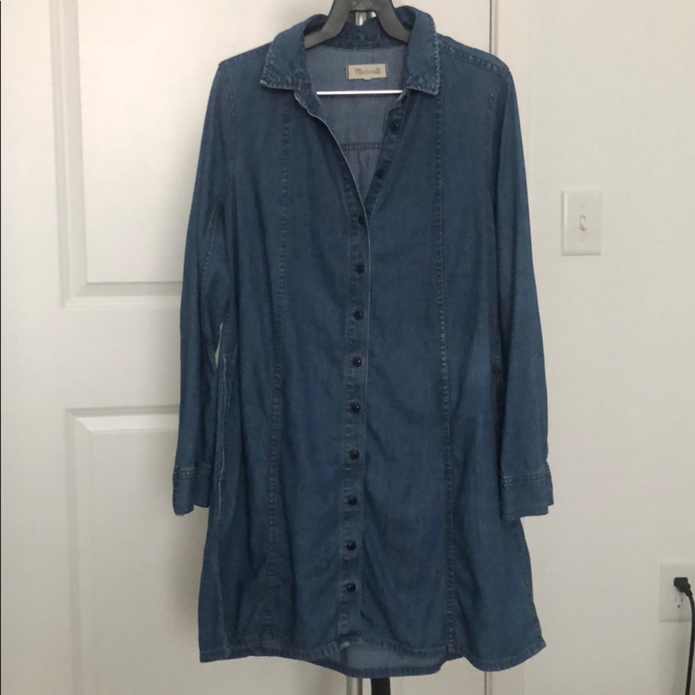 Madewell A-Line Denim Dress